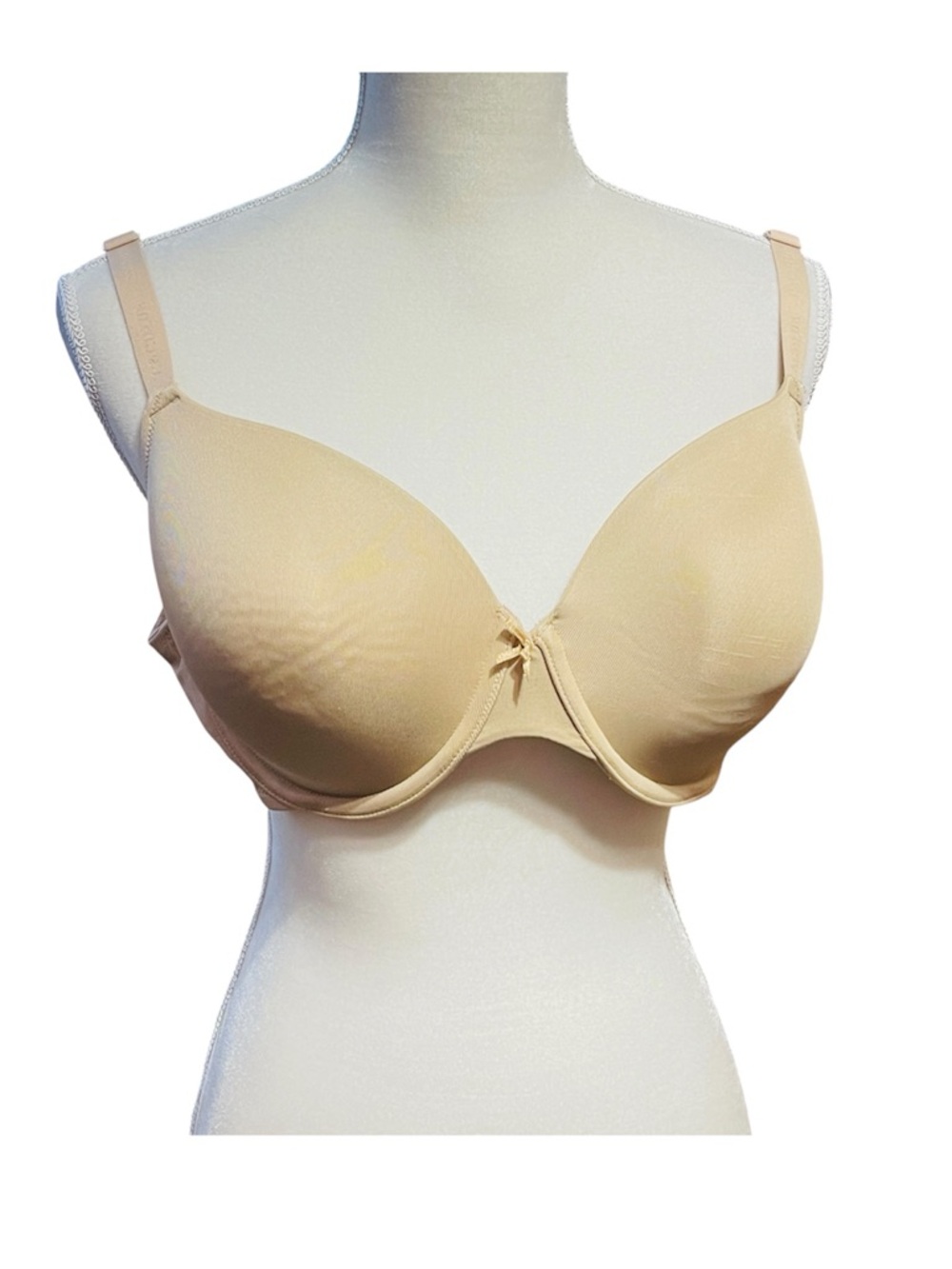 Cacique Layne Bryant Lightly Lined Underwire Padded T-Shirt Bra Nude 44B Comfort
